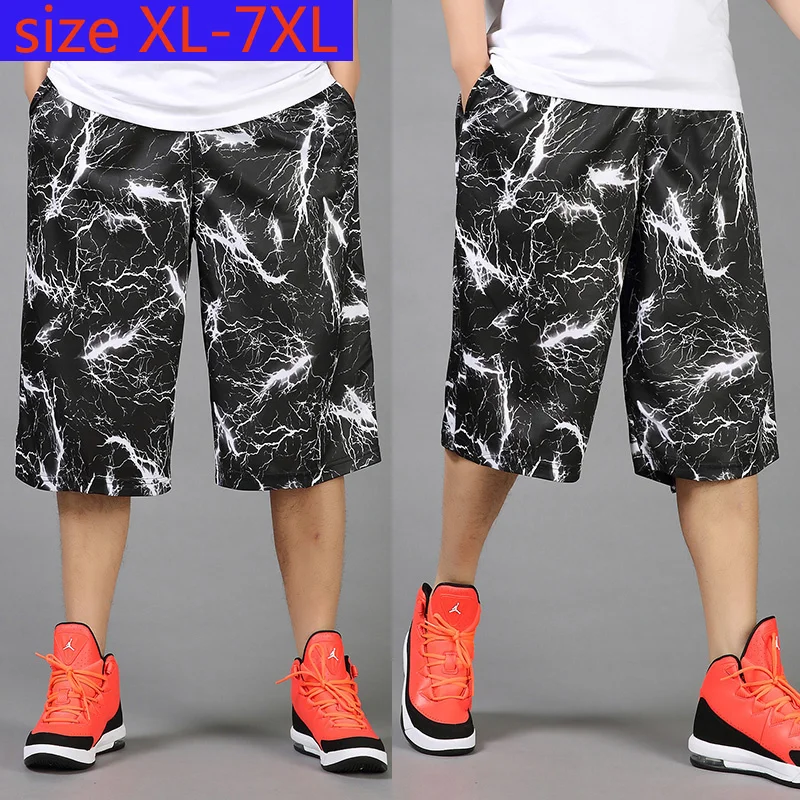 

New Arrival Fashion Large Oversized Men Loose Summer Print Mens Shorts Plus Size XL 2XL 3XL 4XL 5XL 6XL 7XL