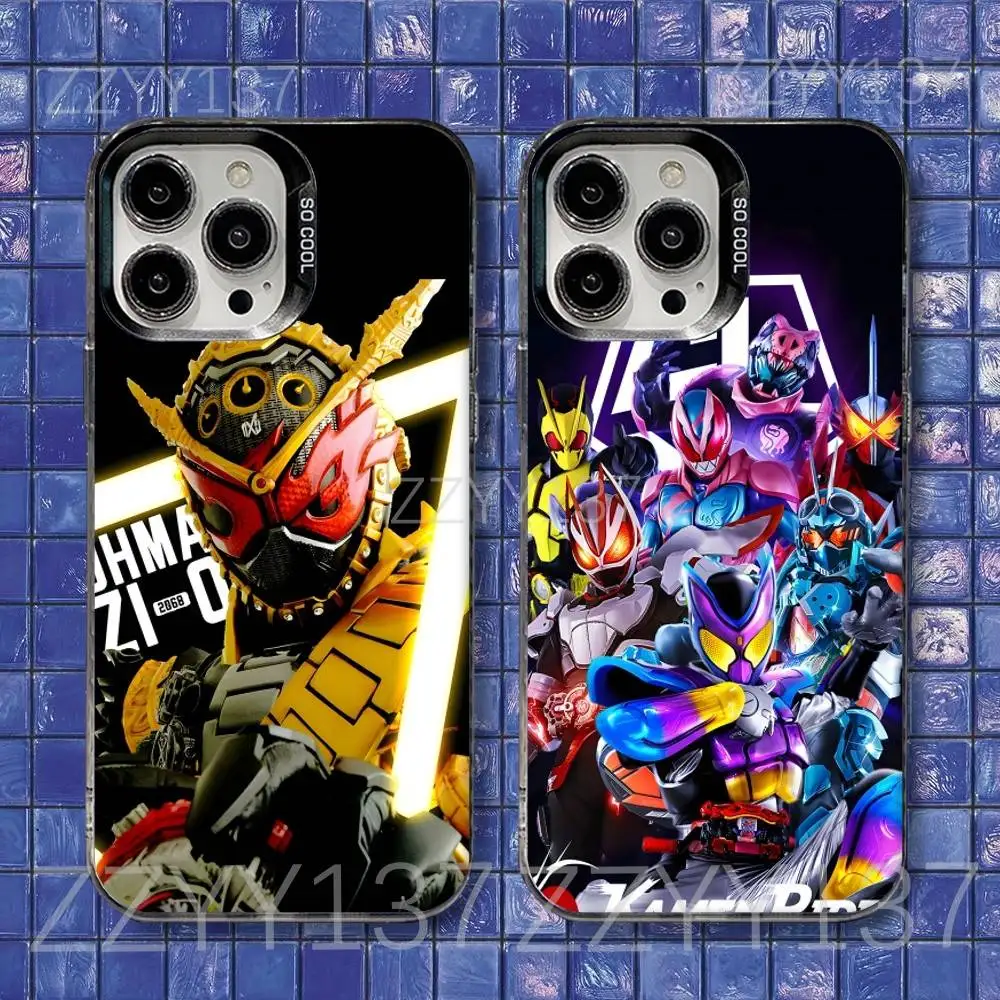 Фото Крутой чехол для телефона K-KamenS R-Rider для iPhone 16,15,14,13,12,11,8,7, Pro, Max, Plus, Mini, XS, SE, противоударный матовый чехол №1
