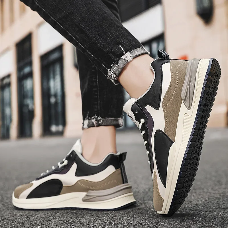 Мужские сетчатые дышащие кроссовки слипоны спортивная обувь на шнуровке мужские