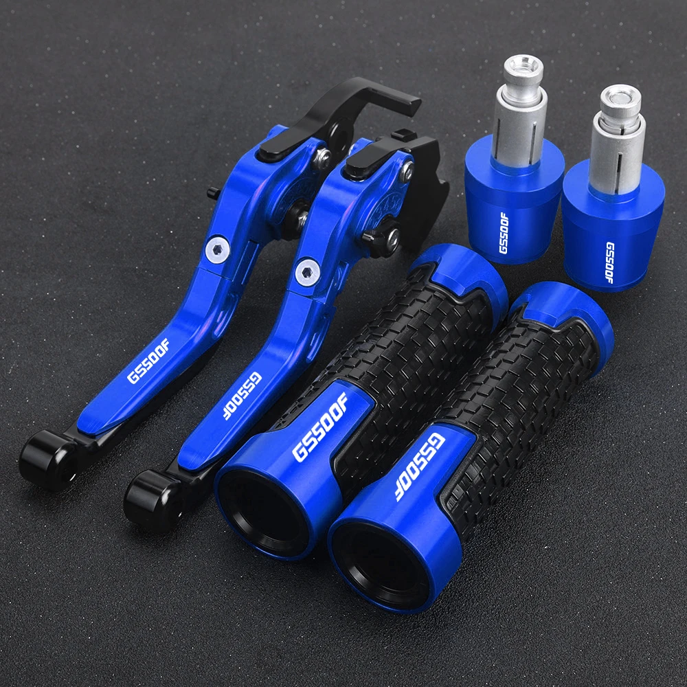 

For SUZUKI GS500 GS 500 1989-2008 2007 2006 2005 2004 Extendable Foldable Brake Clutch Levers Handle Grips Ends Handlebars