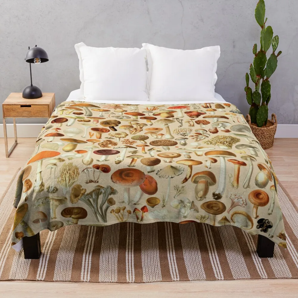 

Винтажное дизайнерское коллекционное одеяло в виде грибов, вязаное одеяло, Фланелевое Роскошное Одеяло, туристическое одеяло