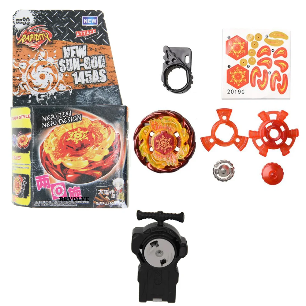 

B-X TOUPIE BURST BEYBLADE BURST sparking launcher Aries 145D Metal Masters BB-89 simple packing +two-way launcher