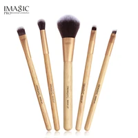imagic 5 pcs makeup brushes eyeshadow powder highlighter concealer blush multifunctional synthetic hairs wood handle makeuptool