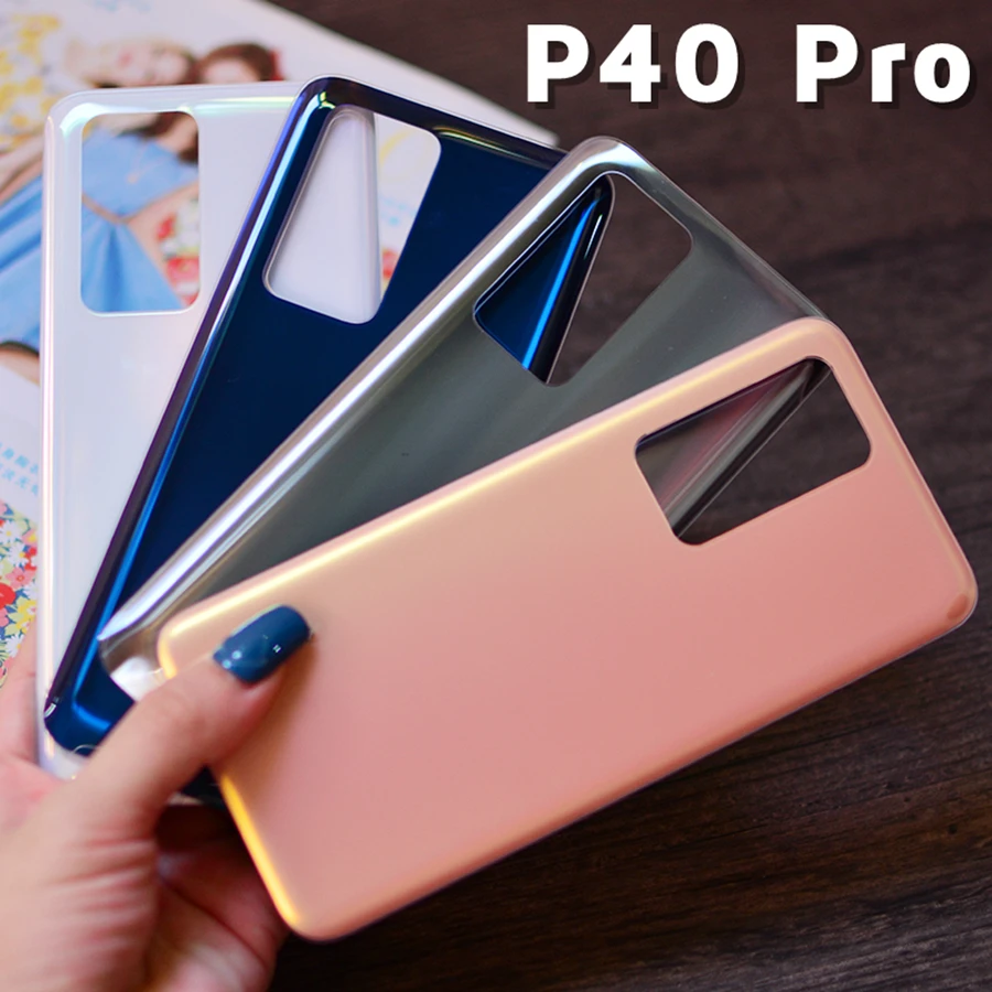 Battery Back Glass Cover For Huawei P40 Pro Panel P40Pro Rear Door Housing Clear Case Replacement | Мобильные телефоны и