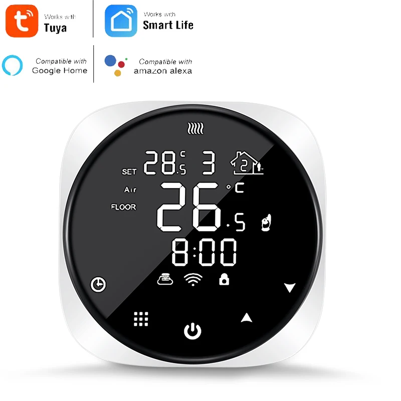 

, TUYA Wifi Smart Thermostat for Water Electric Floor Heating Gas Boiler Temperature Remote Controller Support Alexa Google