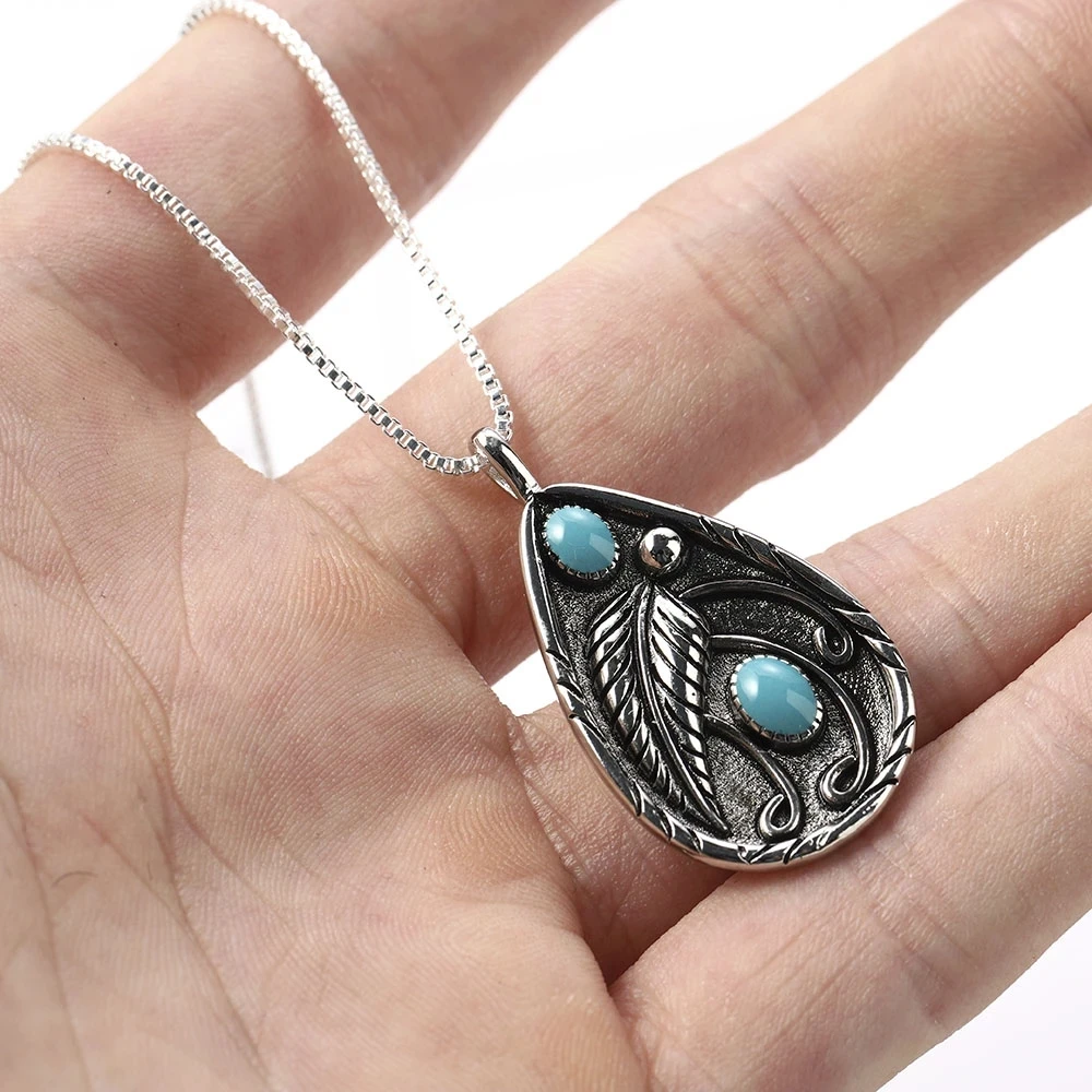 Ожерелье женское в богемном этническом стиле ножной браслет на ногу с голубым