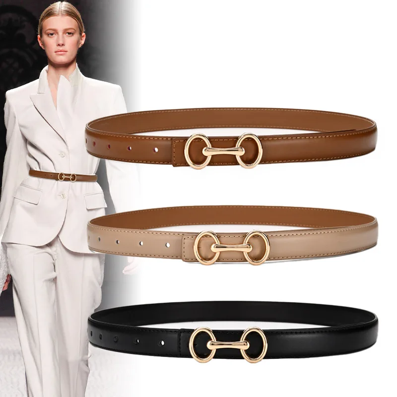 Luxury belt female leather summer dress adornment dress pants waist belt #