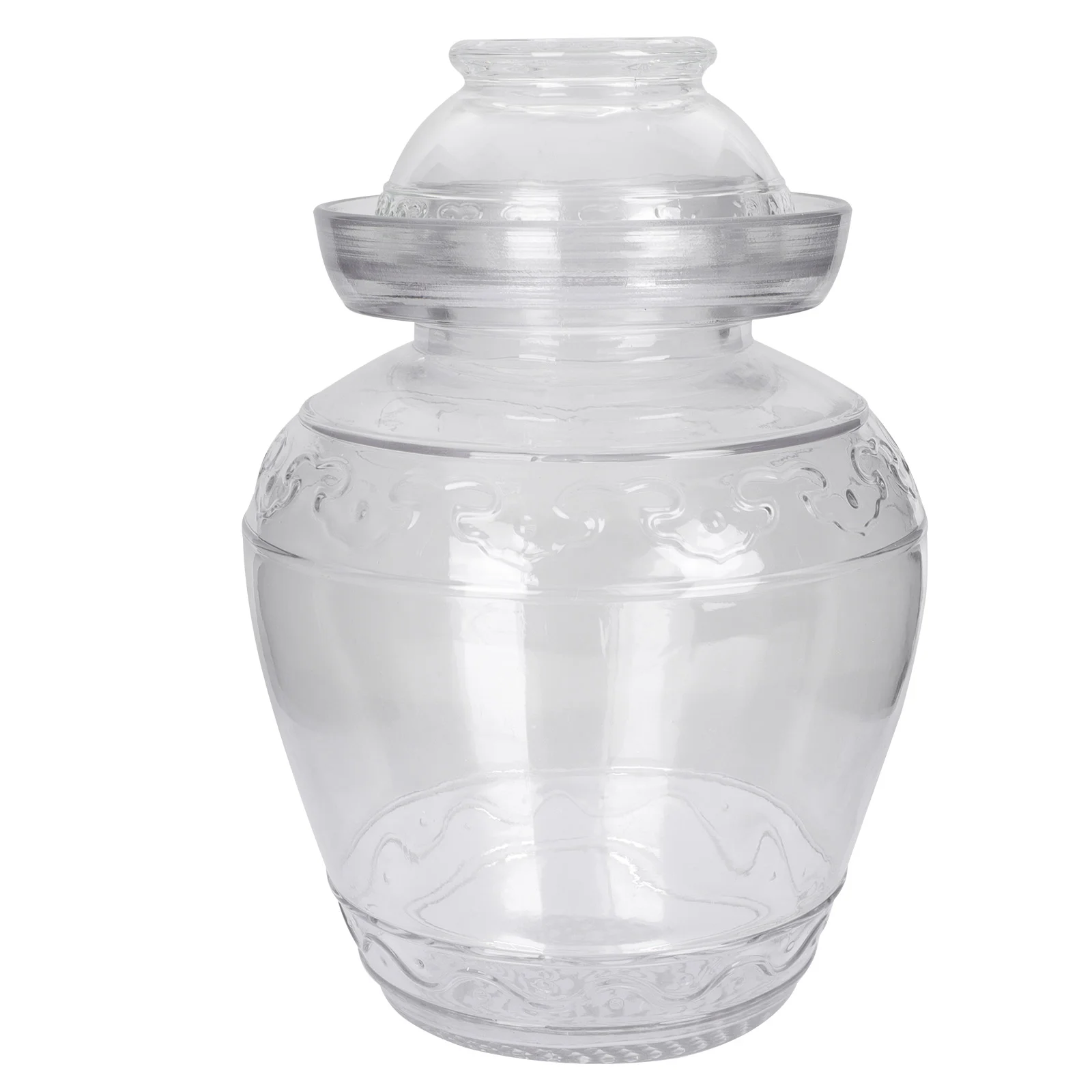 

Household Fermentation Jar Kitchen Pickle Jar Transparent Glass Storage Jar