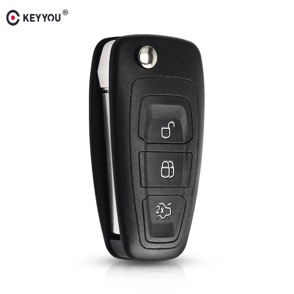 

Складной блок дистанционного управления Keyyyou с 3 кнопками для Ford Focus 3 Fiesta Connect Monteo C Max Smart Car Key