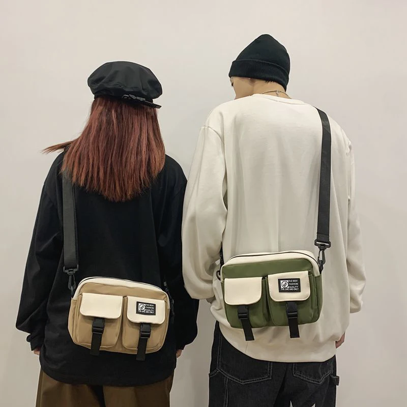 Men Women Shoulder Bag Tide Brand Mobile Phone Messenger Bag Ins Japanese Cross-body Backpack Multi-functional Shoulder Bag