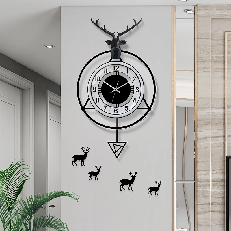 

Battery Nordic Design Clocks Wall Home Decor Modern Luxury Unusual Digital Minimalist Silent Reloj De Pared Living Room Design