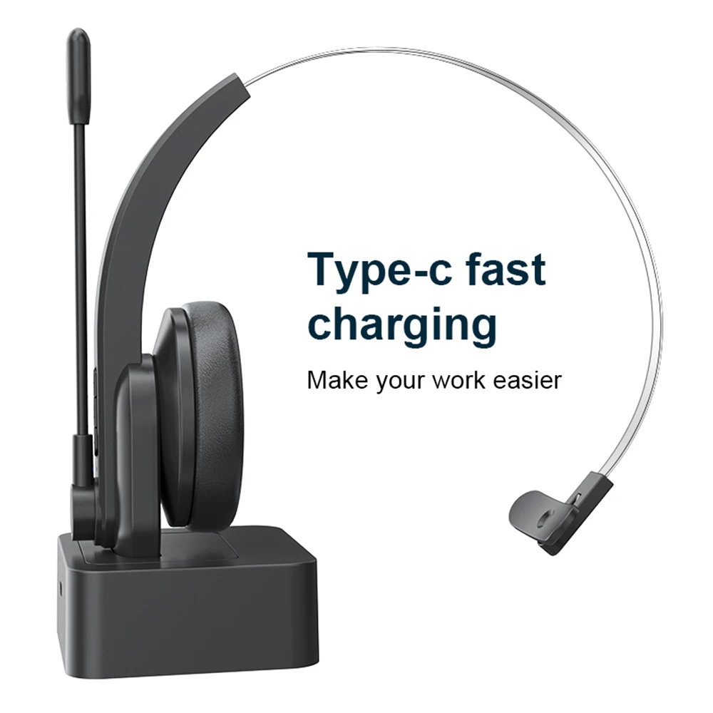 Беспроводная гарнитура Bluetooth-наушники с шумоподавлением микрофоном зарядным