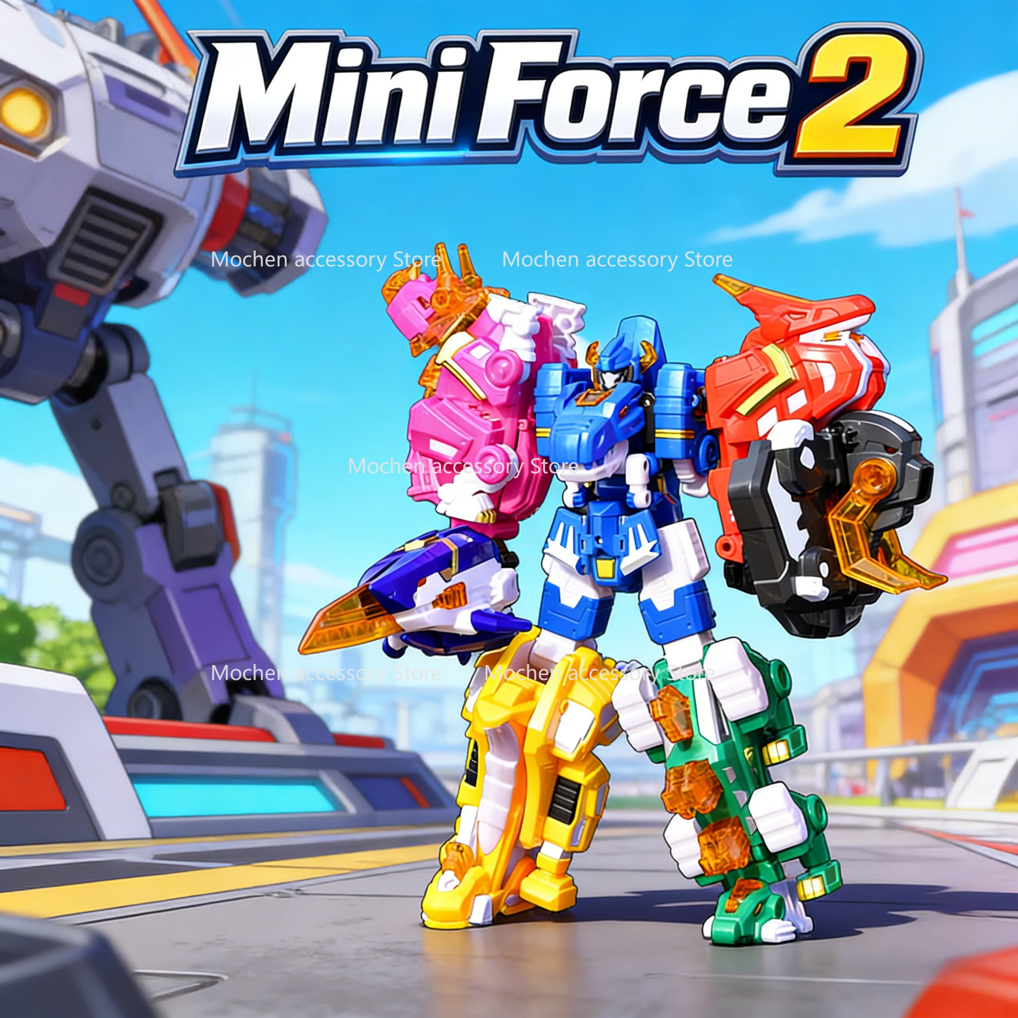 Фото Игрушки-роботы Mini Force 2 Super Dino Power: Трансформирующиеся фигурки MiniForce X, имитирующие животных, динозавры, подарки №1