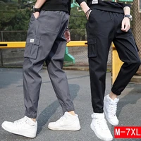 mens pants autumn mens sweatpants casual fashion handsome nine point pants running sports overalls streetwear mens clothing