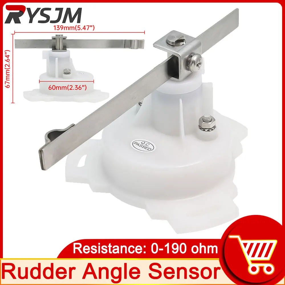 Датчик угла руля из нержавеющей стали подходит для морской лодки, индикатор угла руля, измеритель постоянного тока 12 В/24 В, белый, по индивидуальному заказу