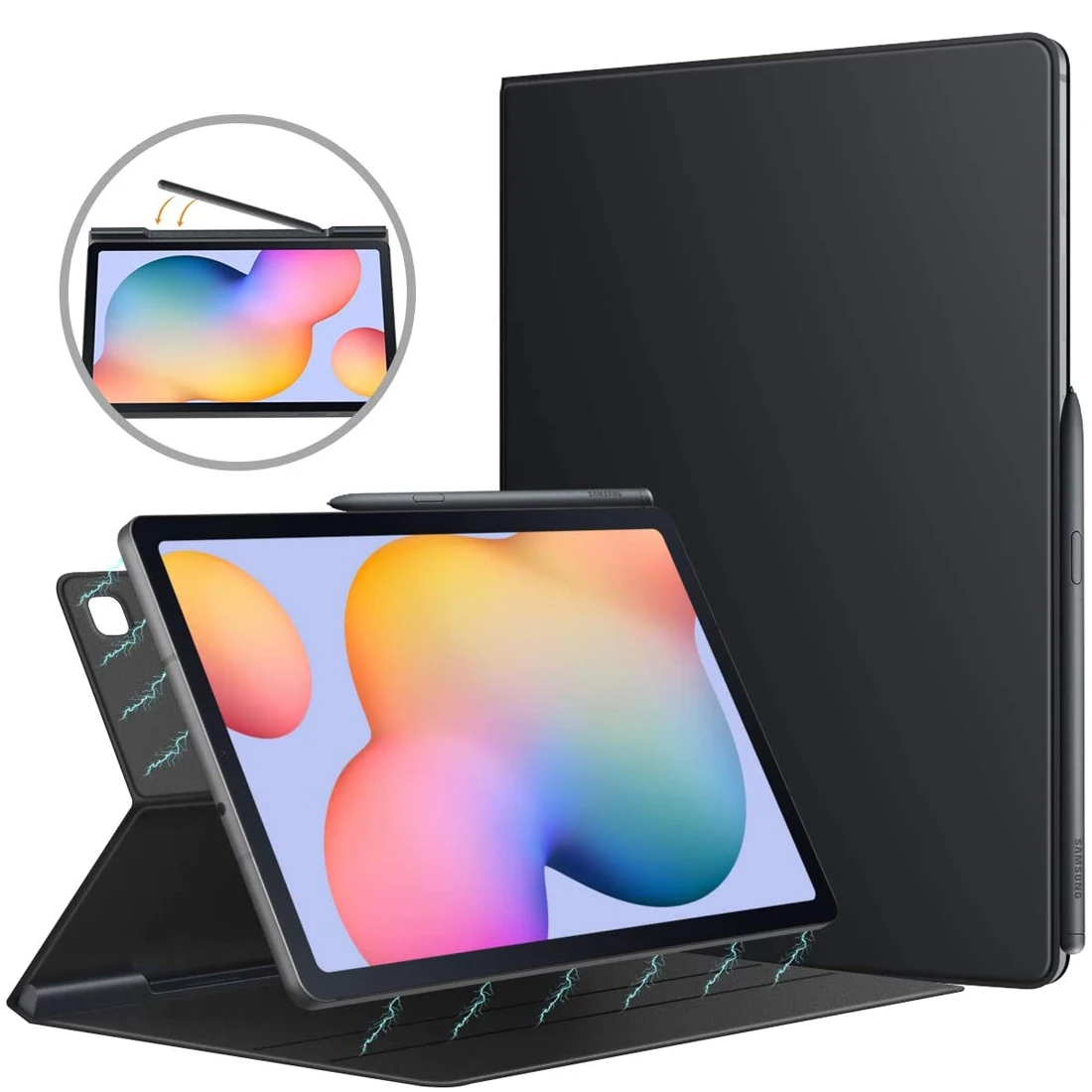 

Чехол для планшета Galaxy Tab S6 Lite 2020, ультратонкий умный чехол-книжка, магнитный поглощающий чехол для Galaxy Tab S6 Lite 10,4