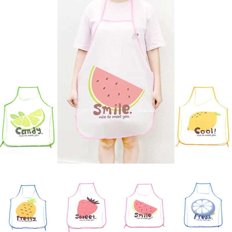 

Transparent Printing Kids Aprons BBQ Bib Apron Women Kitchen Apron Cooking Baking Restaurant Apron Kitchen Accessories Overalls