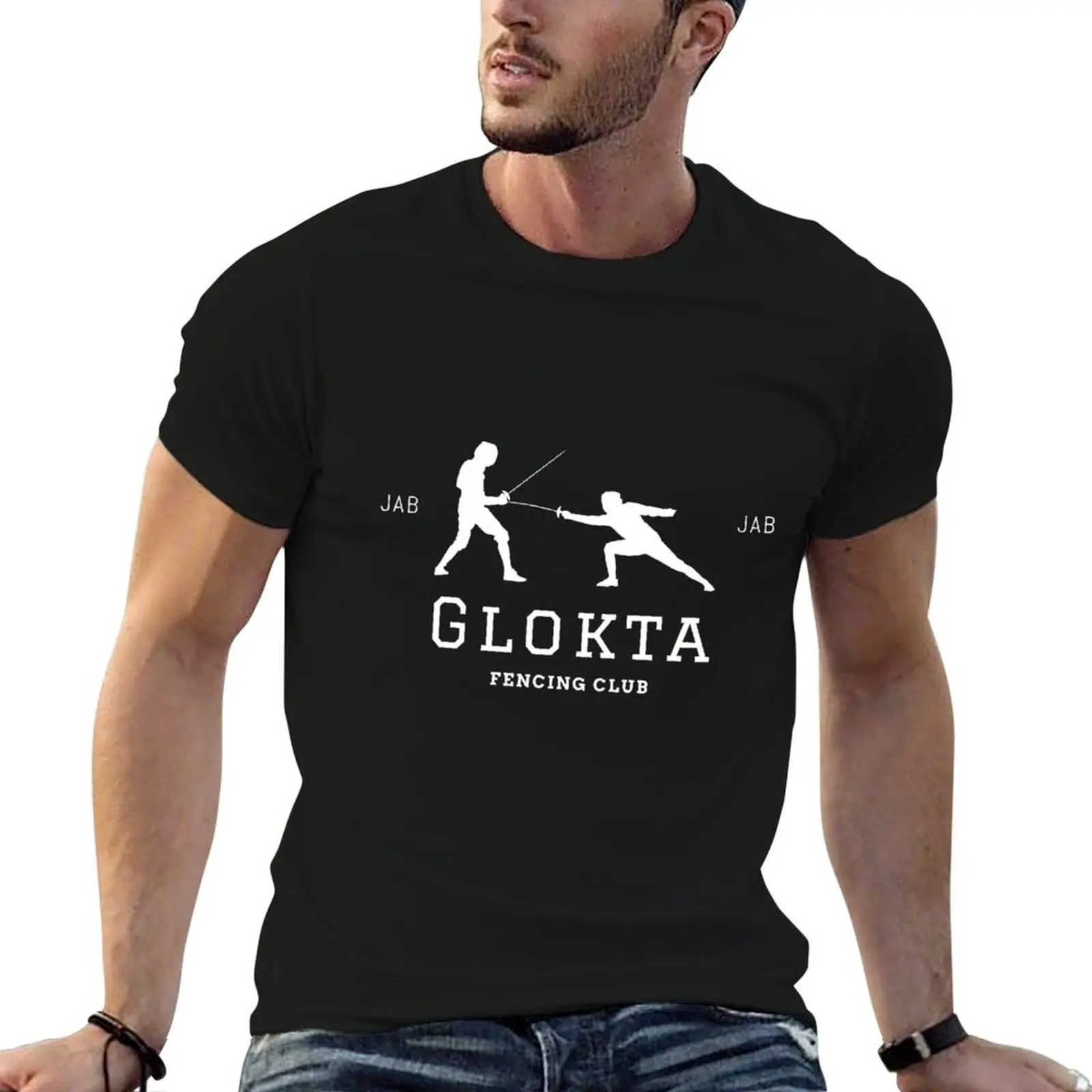 Фото Футболка The First Law - Glokta Fencing Club, забавные футболки, хлопковая футболка, мужская роскошная футболка №1