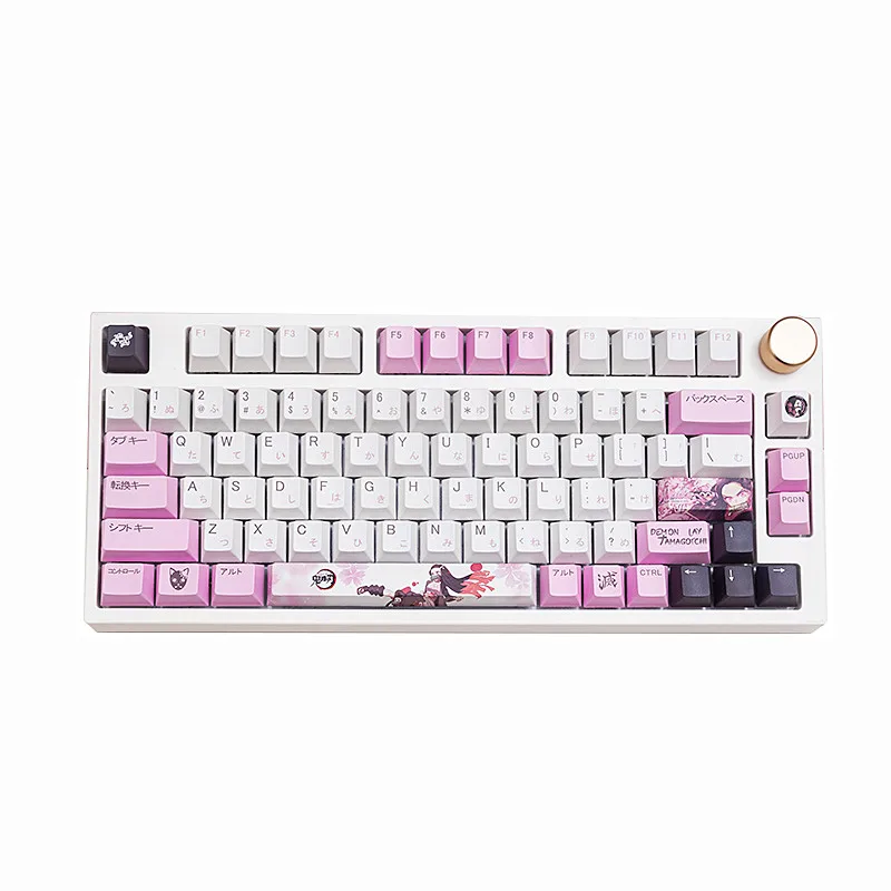 

Anime Keycap 135 Keys/Set Ghost Destroying Blade PBT Keycaps Cherry Profile Dye Sublimation Personalized Keycaps for MX Switches