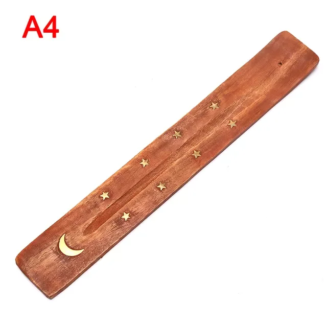 

NEW Pcs Bamboo Wooden Incense Stick Holder Burning Joss Incense Box Burner Ash Catcher Home Decoration
