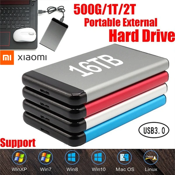 

100% Original HDD Portable USB3.0 Mobile Hard Drive 1TB 2TB 4TB 8TB 12TB Capacity Expander External Storage Device for Laptop