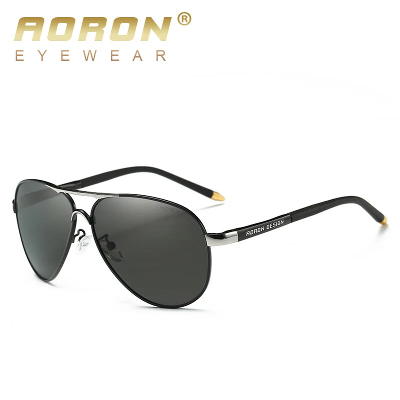 

New Aolong Men's Polarized Sunglasses Color Film Reflective Lenses Bullet Glasses Legs Cool Sunglasses 8503