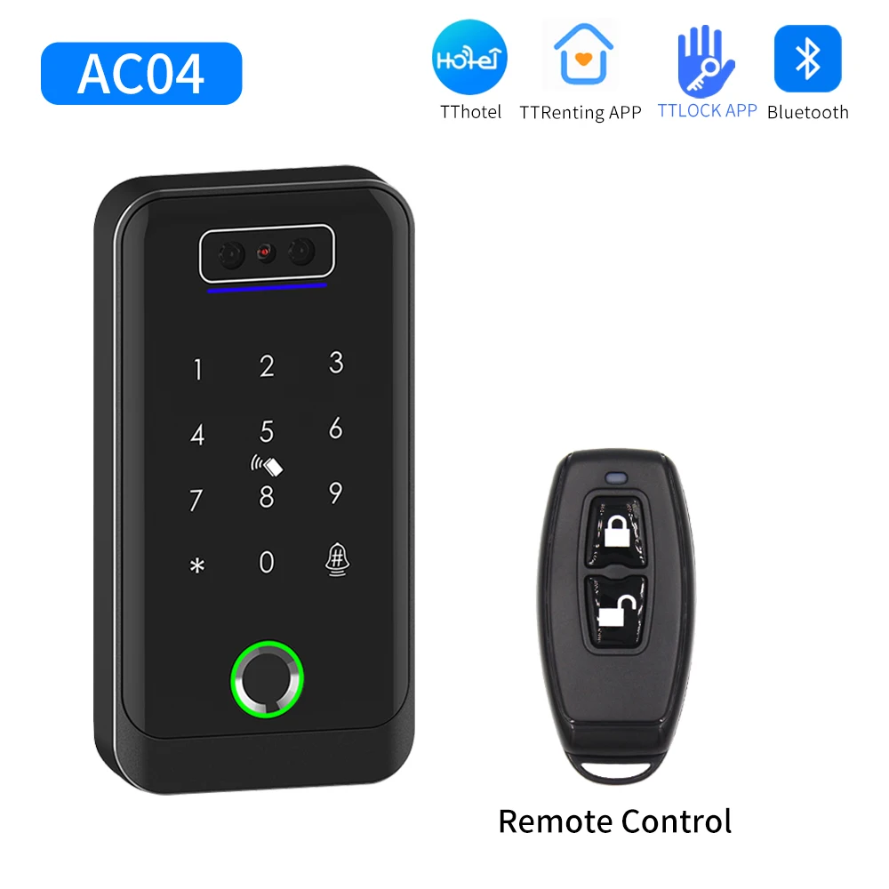 

Несколько платформ TTlock TTHotel TTRenting Smart Lock Распознавание отпечатков пальцев и лица Контроль доступа Клавиатура RFID IC Card Reader