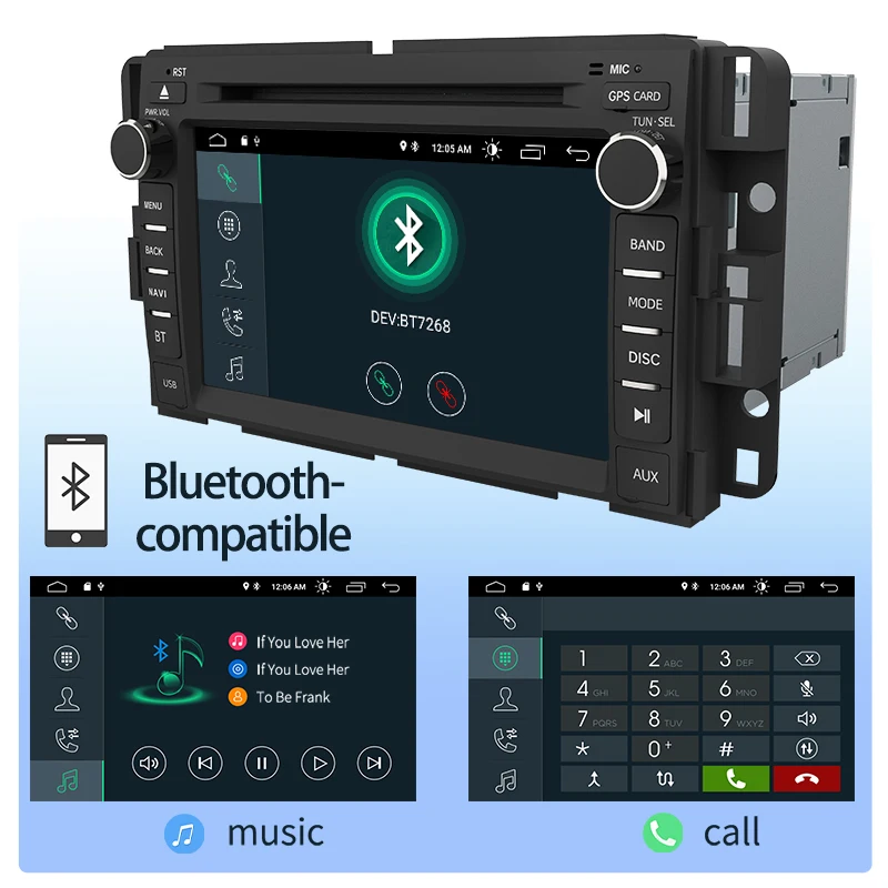 Junsun автомобильный радиоприемник мультимедийный плеер для анклава/GMC/ Chevrolet .. Авто