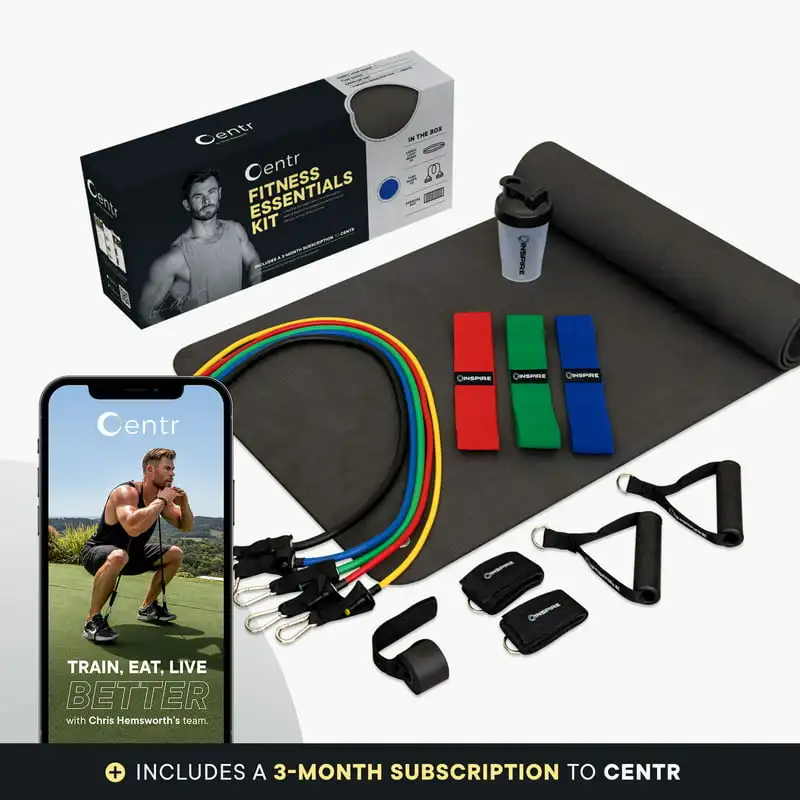 

Chris Hemsworth Fitness Essentials Kit Home Workout Equipment + 3-Month Subscription
