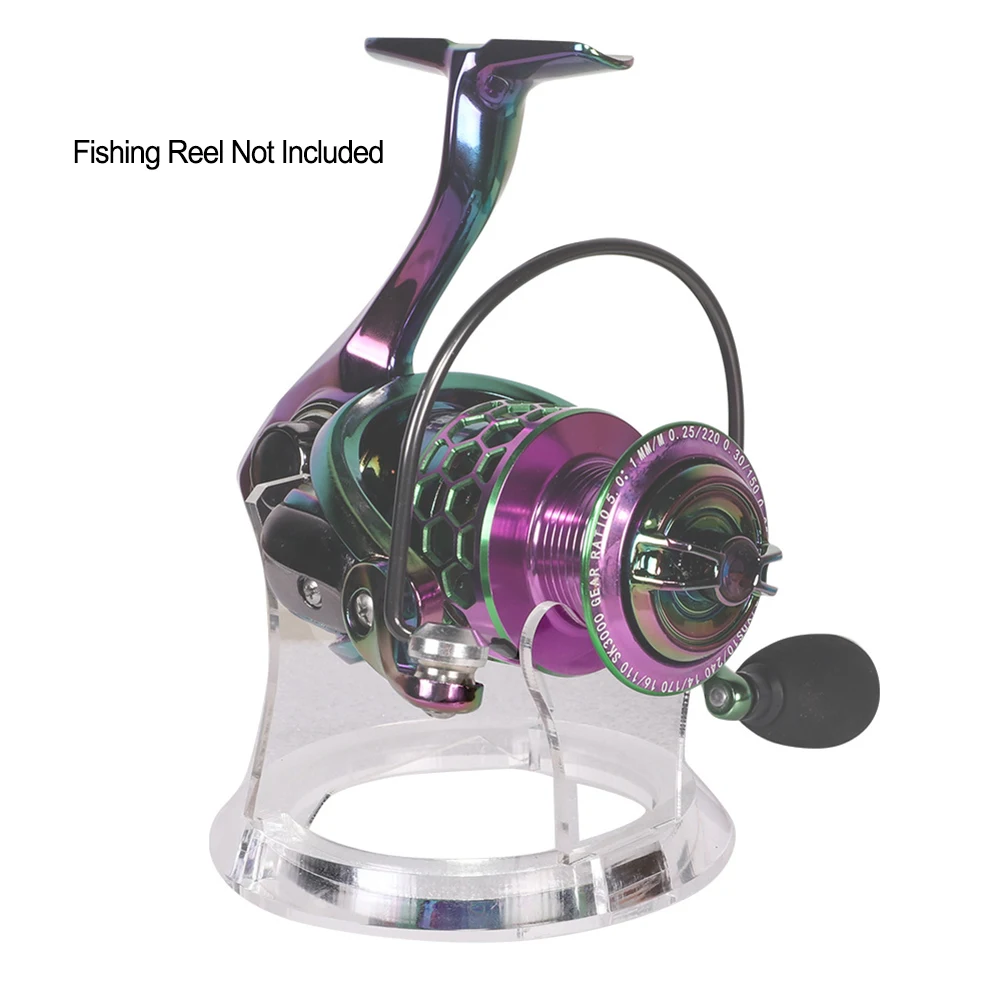 

Fishing Reel Display Holder Rack Display Stand For Bait Spinning Baitcast Reel S/M Clear Fish Reel Holder Fishing Accessories
