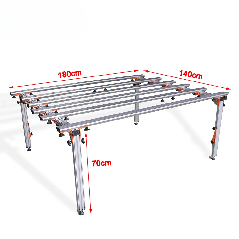 Рабочий стол на столешнице для крупноформатной плитки и 180*140*70 см тонкая панель