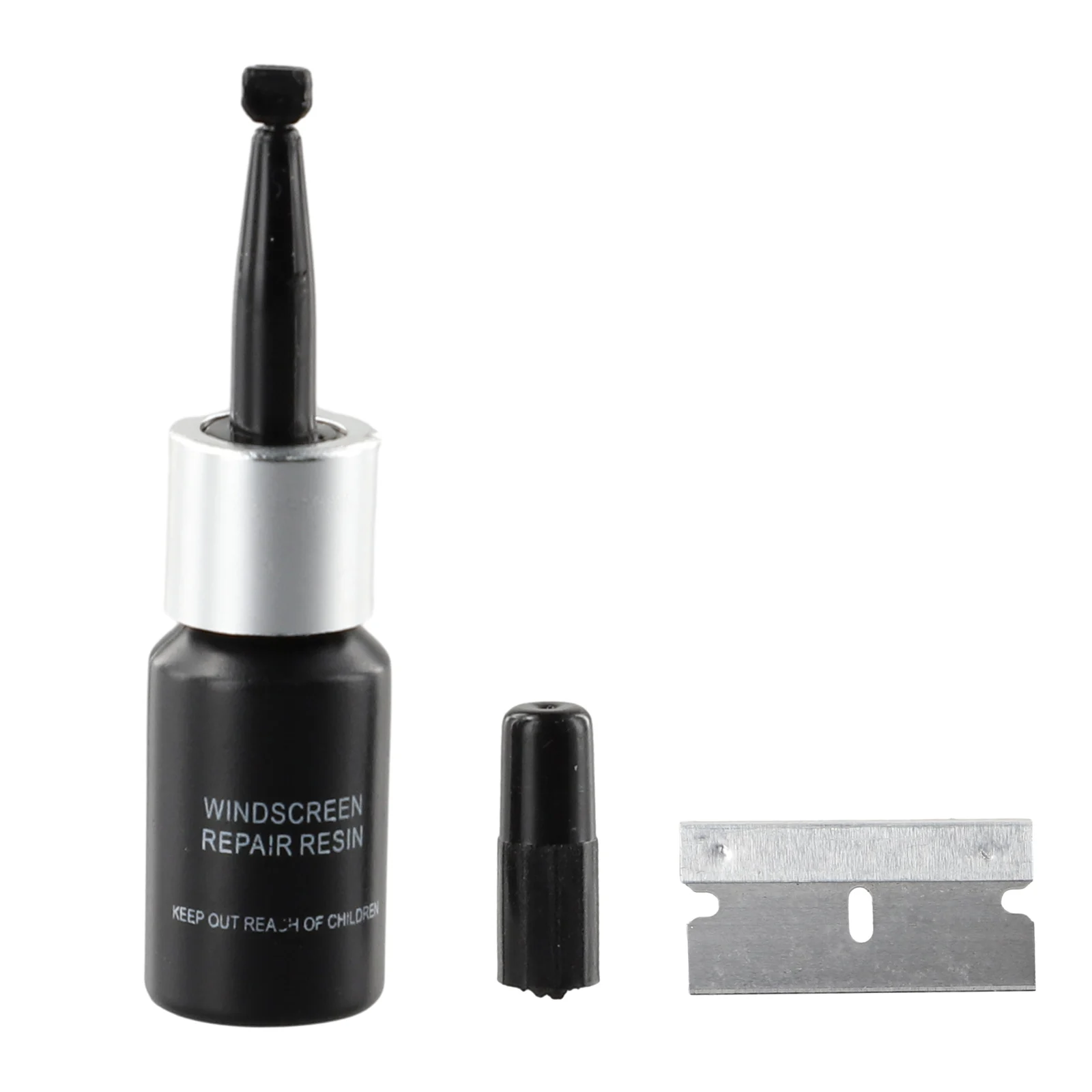 

Car Glass Repair Fluid Black Reusable 5 Pcs Nano Tool 3ML Automotive Kit Phone Windscreen Durable And Practical