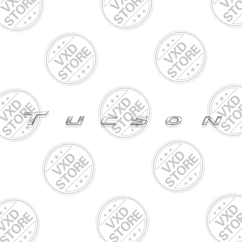 

Для Tucson надпись автомобиля 3D металлические буквы логотип значок наклейки наклейка автомобиль задний багажник алфавит эмблема наклейки