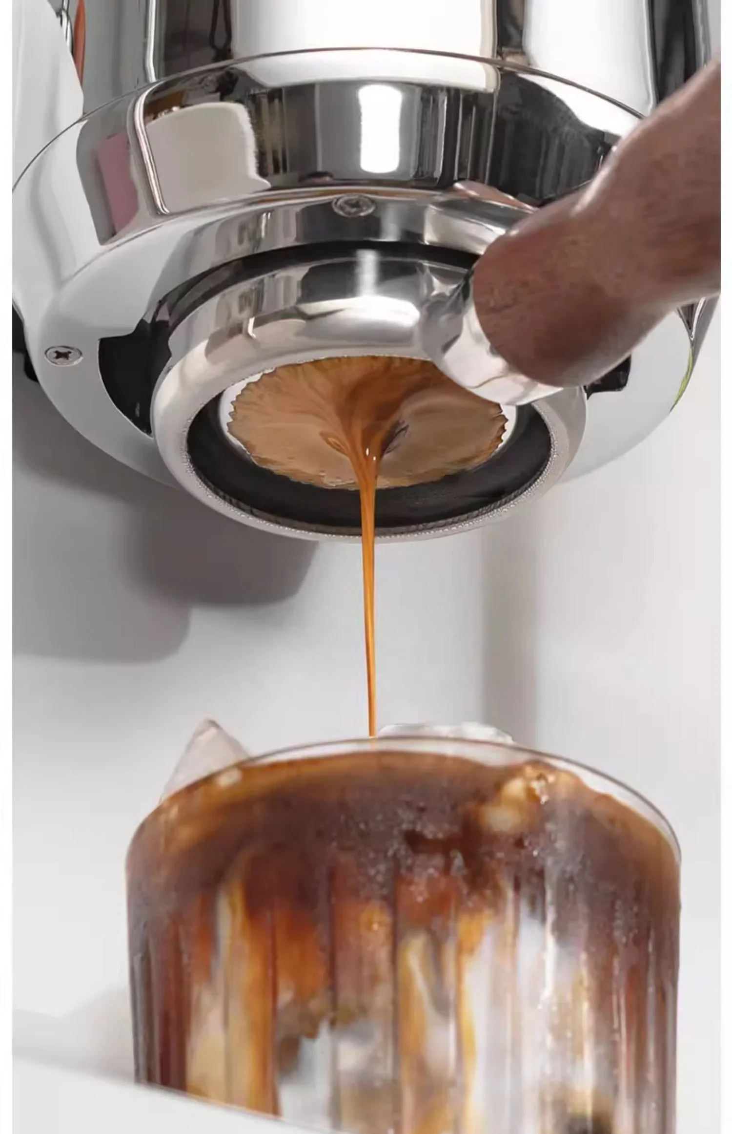 Espresso Coffee Machine Cappuccino Latte And Mocha Semi Automatic Italian Concentrate Integrated For Milktea Shop