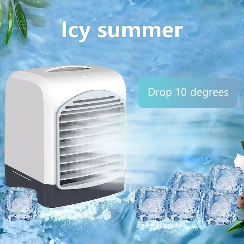 

NEW2023 Portable Air Conditioner Fan Personal Desktop Air Cooler Humidifier Air Purification USB Mini Fan For Home Office