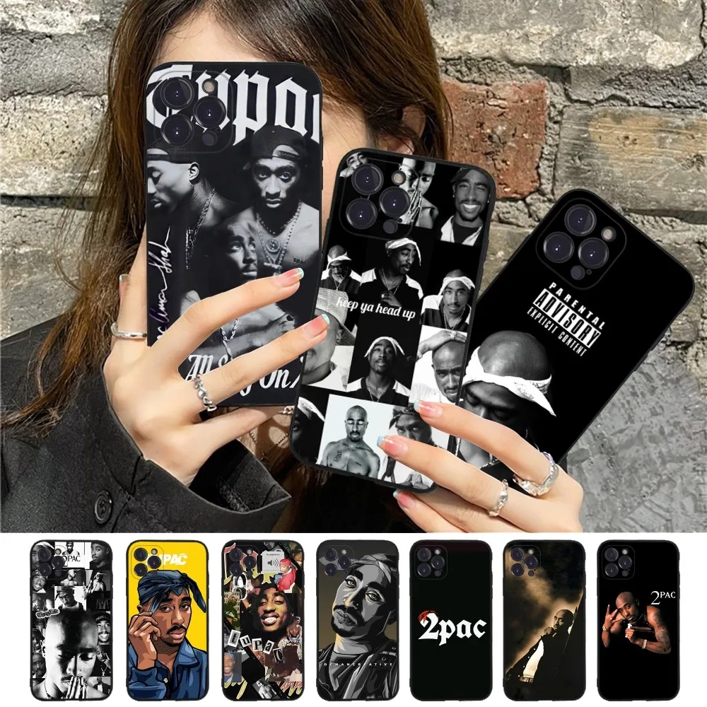 

Rapper 2pac Singer Phone Case Silicone Soft For Iphone 14 13 12 11 Pro Mini XS MAX 8 7 6 Plus X XS XR Cover