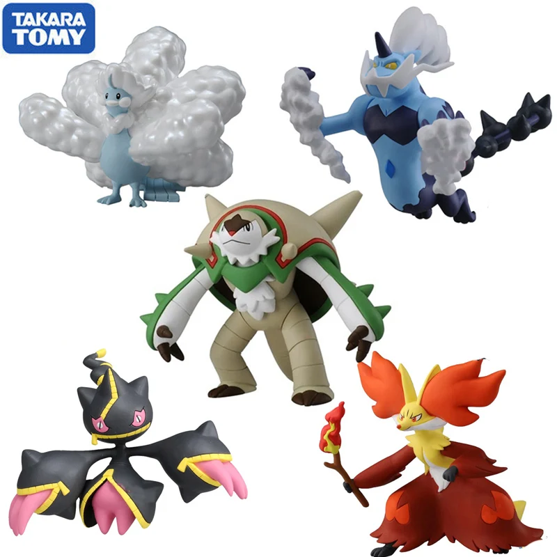 

Genuine Pokemon MEGA SP Series Action Figure Model Collectibles Banette Delphox Altaria Chesnaught Collection Gifts