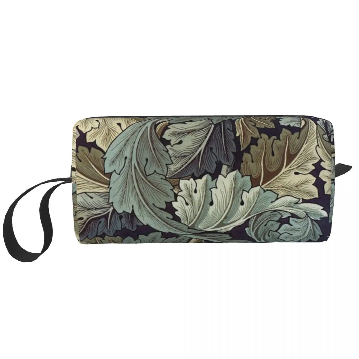

Acanthus By William Morris Toiletry Bag for Women Textile Pattern Makeup Cosmetic Organizer Ladies Beauty Storage Dopp Kit Box