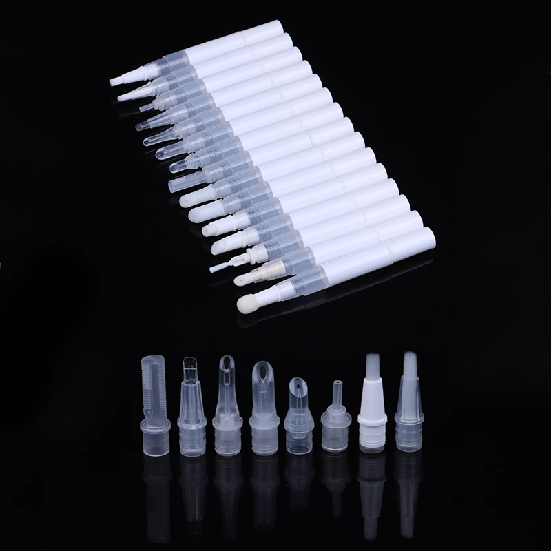 

Пустая ручка для блеска для губ, 3 мл, с кисточкой, аппликатор для блеска для губ, питательное масло для ногтей, портативный косметический инструмент для красоты