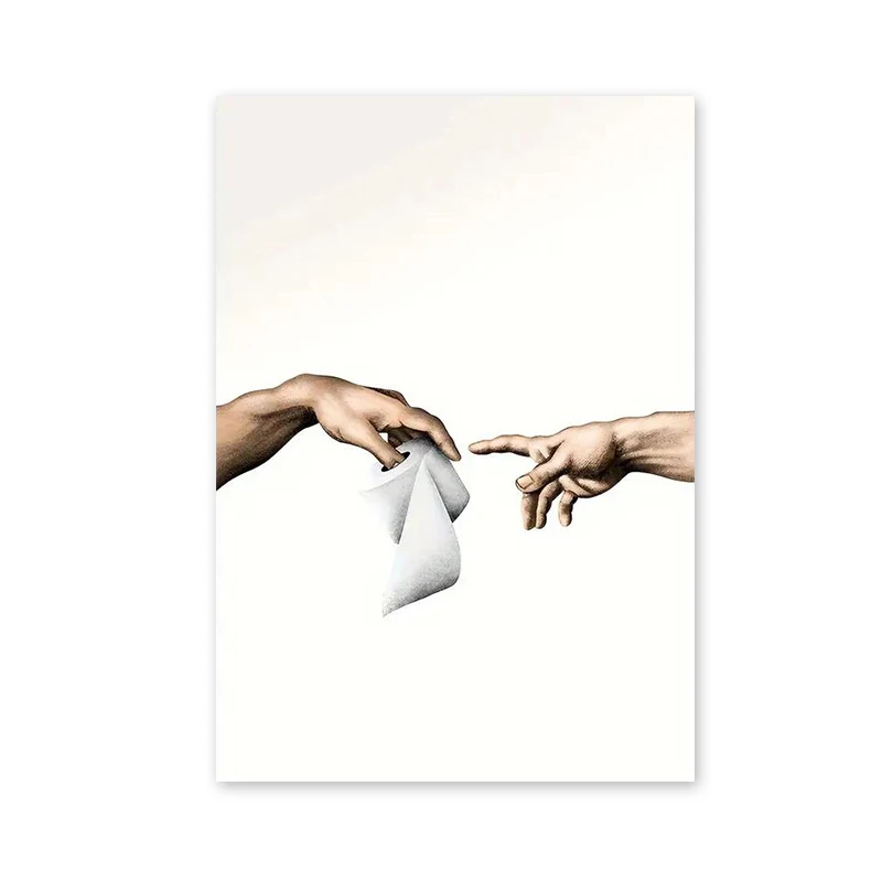 

Печать на холсте "Создание Адама" WJWANG