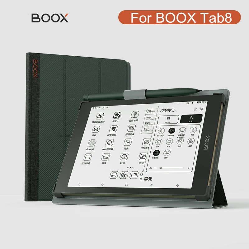 

BOOX Tab8 7.8 Case Cover Flip Holster Embedded PU Leather E-ink TAB 8 7.8'' Inch Ebook Reader Protective Sleeve Case