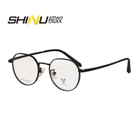 shinu progressive reading glasses men women round eye glasses metal frame small face prescription eyeglasses anti fatigue minus