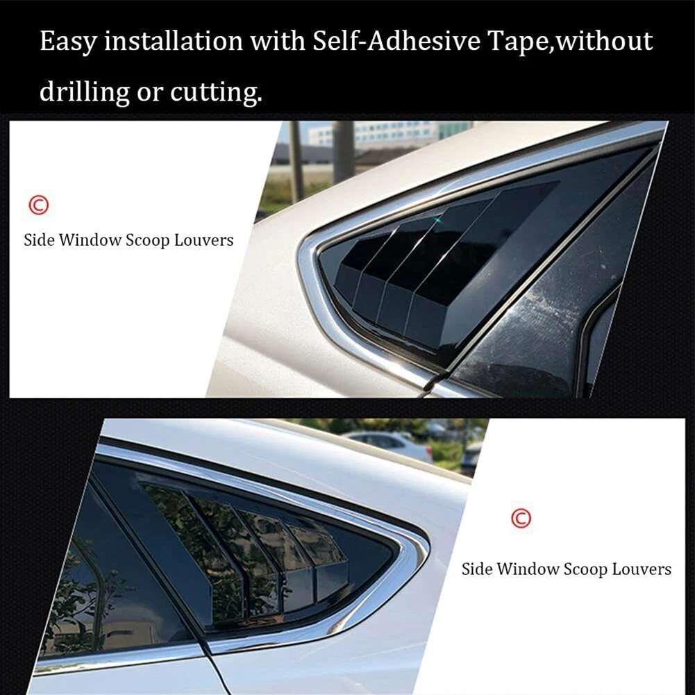 

Easy to Install Car Rear Side Door Glass Louvers Cover for Mondeo & Fusion 2013 2021 Featuring Moderate Hardness