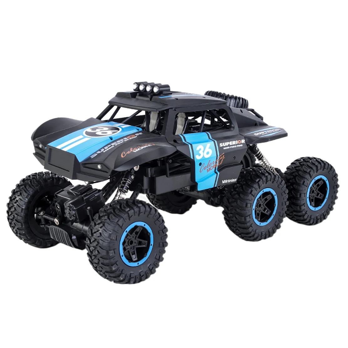 

JJRC 1:10 Q101 Rc Car Six-Wheel Drive Climbing Remote Control Wireless Bigfoot Outdoor Vehicle Toy for Children A