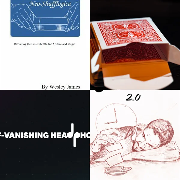 

Neo Shufflogica by Wesley James，Parson Switch Box by Davey，Self-Vanishing Headphones，Sin Intención 2.0 by Luis Olmedo magic