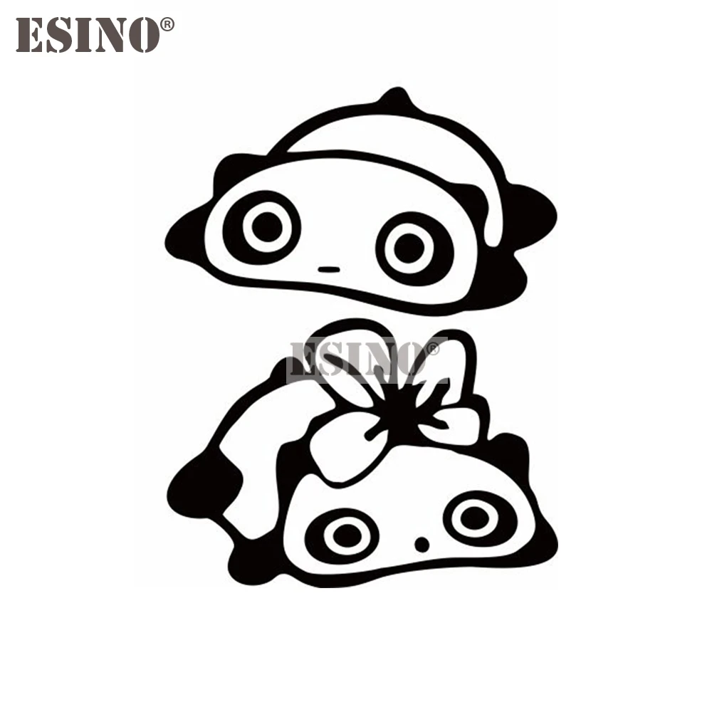 

2 x Car Styling Creative Funny Panda Rearview Mirror Stickers Auto PVC 3D Carving Decals Car Accessories Pattern Vinyl