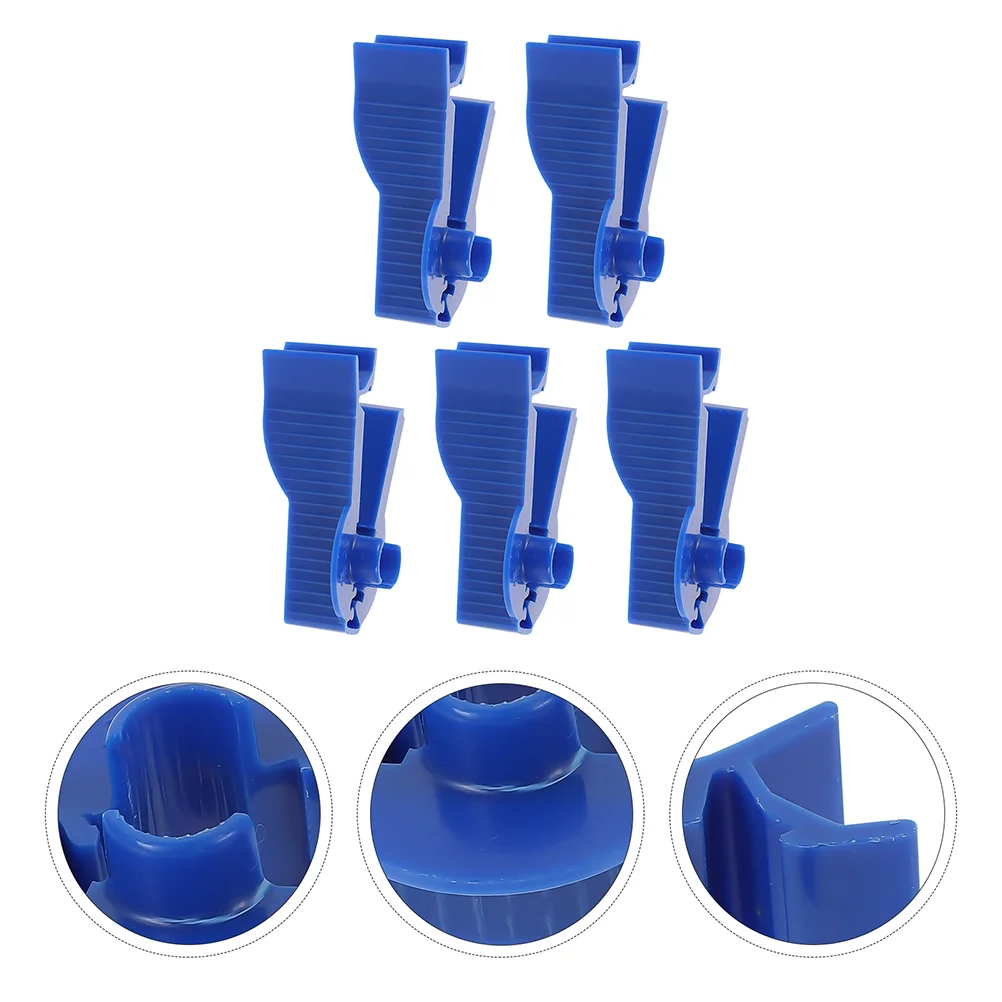

5 Pcs Dialysis Clamp Blue Tubing Clip Permeable Pipe Clamp Plastic Control Clip Clips Blue Accessories Accessory Supply Hose