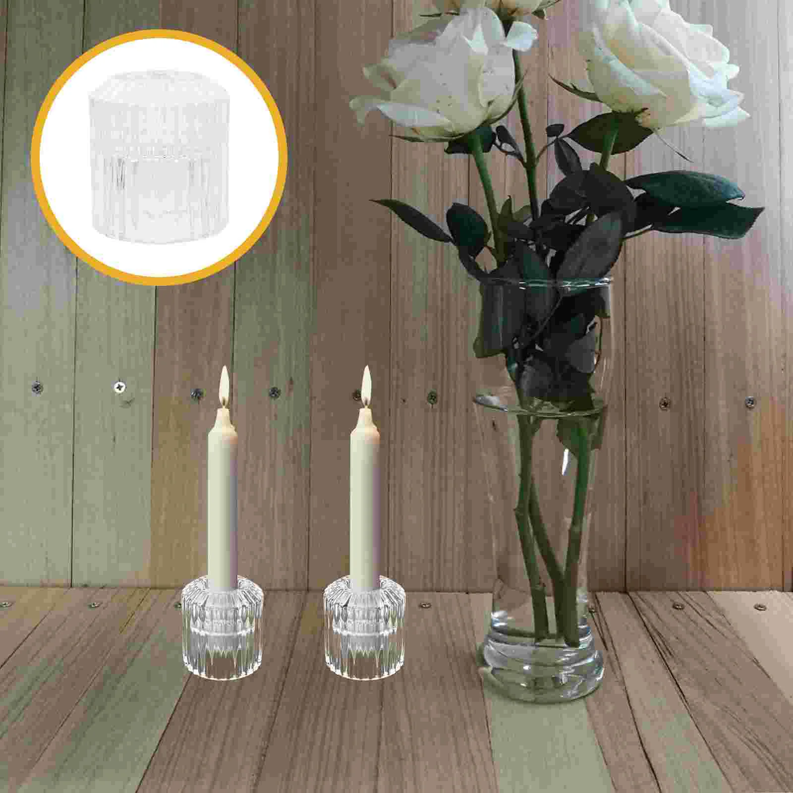 

4pcs Decorative Candle Holder Simple Candle Stand for Home Party Wedding Decor