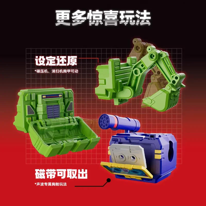 Фото Оригинальные Blokees Hero Transformers Galaxy Version Vol.3 Blind Box Soundwave в сборе, модель, коллекция периферийных устройств, игрушки, подарки для детей №5