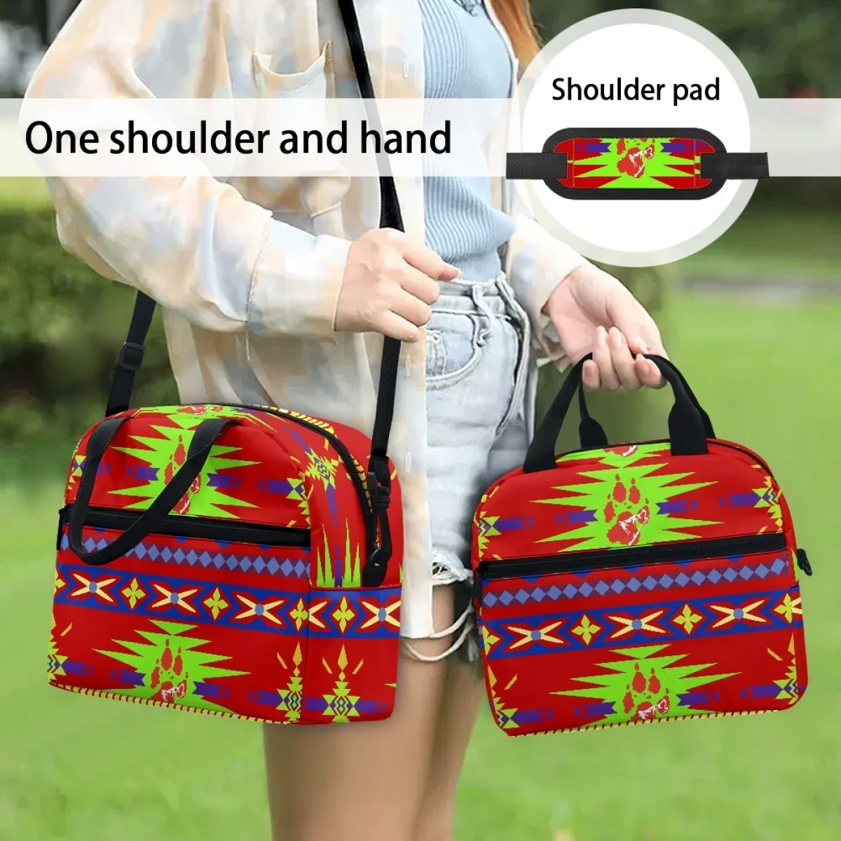 FORUDESIGNS женский термобокс с геометрическим этническим узором легкий изоляционный